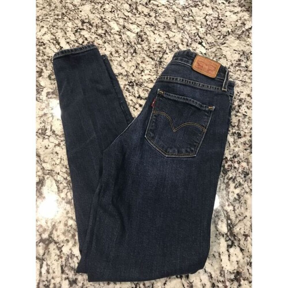 New‎ Levis Womens 721 High Rise Skinny Distressed Denim Ankle Jeans 26 x 30